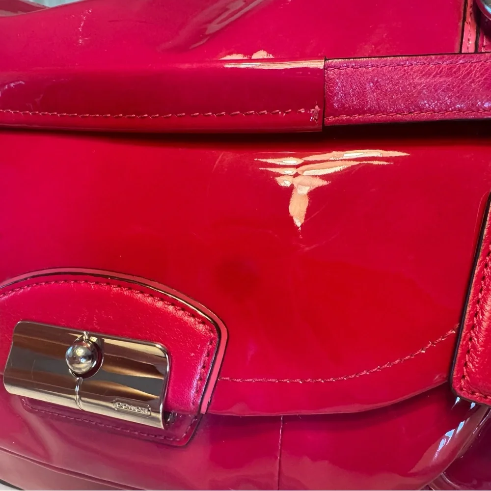 Coach Patent Leather Crossbody/Top Handle Bag - Picture 6 of 8